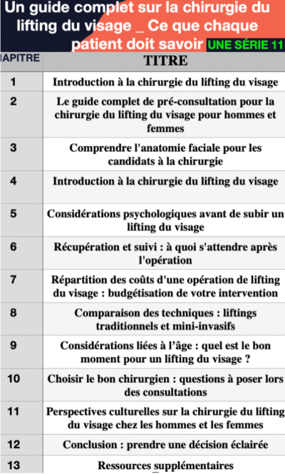 chirurgie de lifting du visage (hommes, femmes) - Image 2