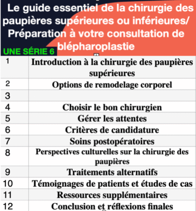 chirurgie des paupières supérieures ou inférieures (blépharoplastie) - Image 3